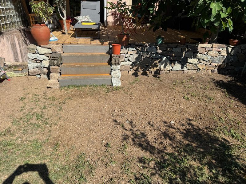 Terrassenarbeiten durch Gartenglück in Oberursel